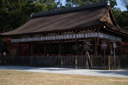 Un batîment dans le sanctuaire de Kamigamo